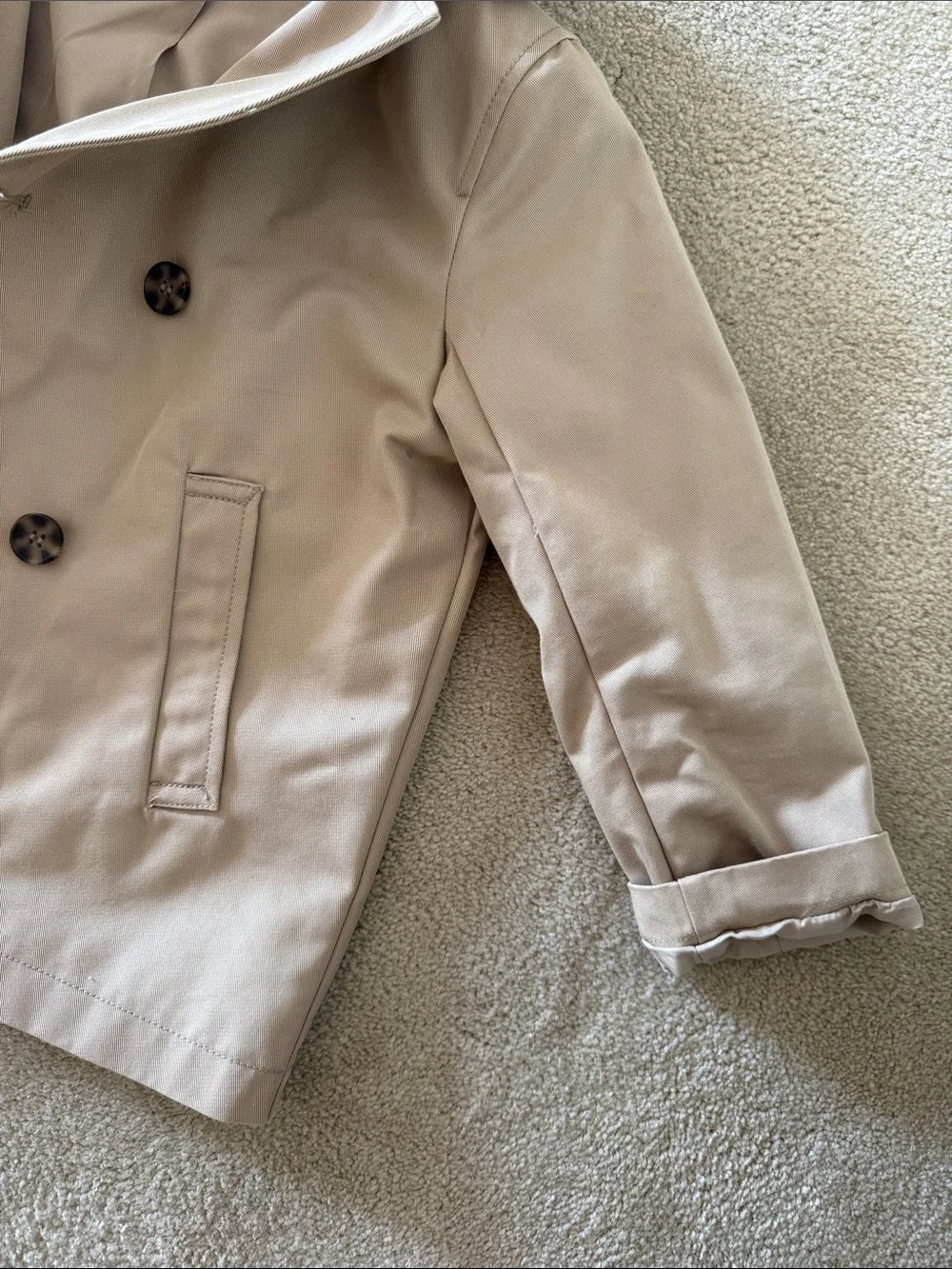 H&M Beige Kids' Pea Coat